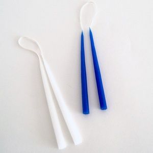 Set of 8 Hand Dipped Taper Menorah Candles